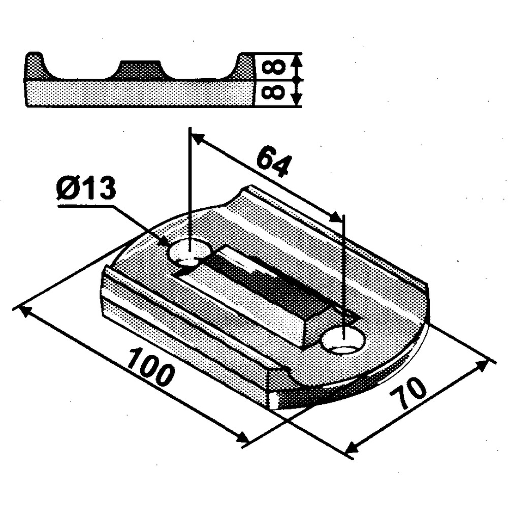 Holding plate frame 50x50